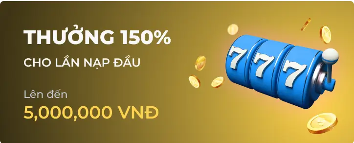 Hình ảnh quảng cáo cho chương trình Thưởng Đặc Biệt 150%